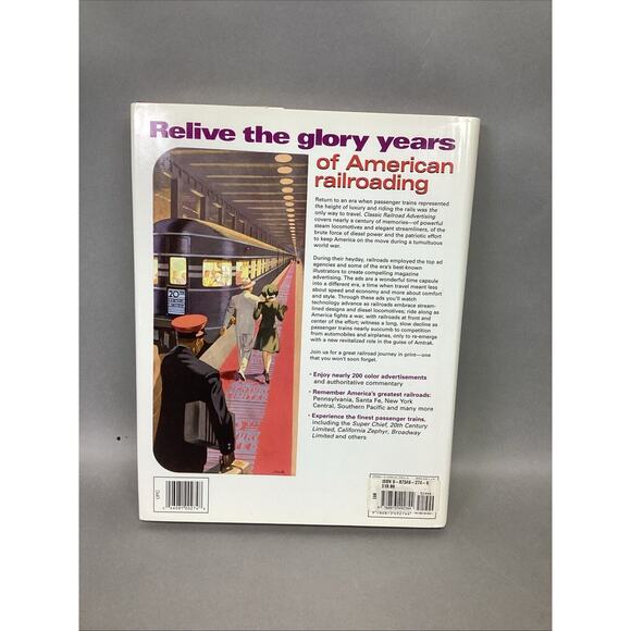 CLASSIC RAILROAD ADVERTISING - RIDING THE RAILS AGAIN - BY TAD BURNESS - Picture 2 of 10